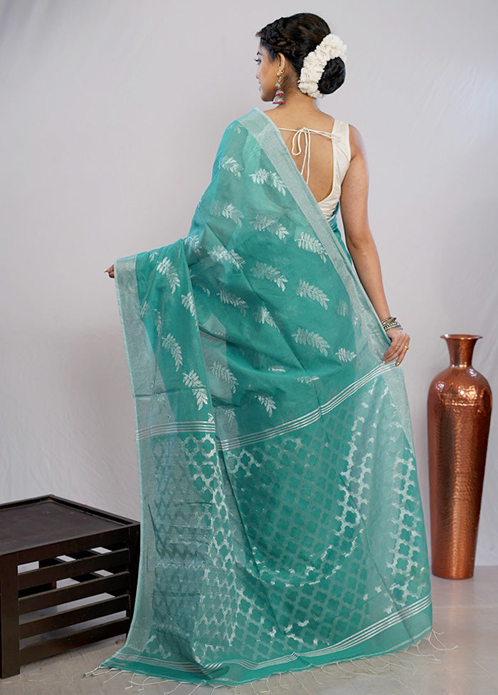 Green Matka Silk Saree With Blouse Piece - Indian Silk House Agencies