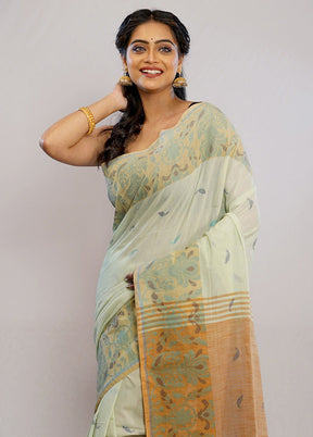 Green Matka Silk Saree With Blouse Piece - Indian Silk House Agencies