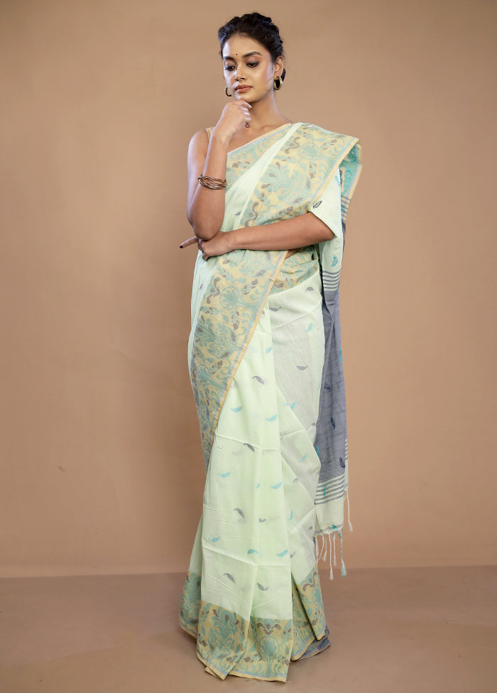 Green Matka Silk Saree With Blouse Piece - Indian Silk House Agencies