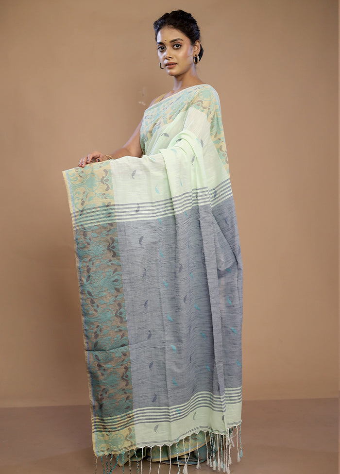 Green Matka Silk Saree With Blouse Piece - Indian Silk House Agencies