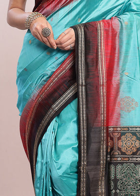 Green Bomkai Pure Silk Saree With Blouse Piece - Indian Silk House Agencies