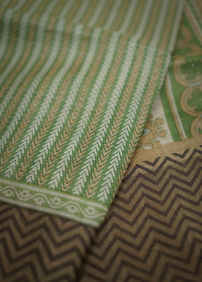 Green Tussar Silk Saree With Blouse Piece - Indian Silk House Agencies