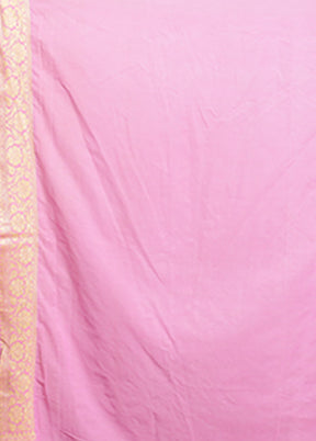 Pink Georgette Saree With Blouse Piece
