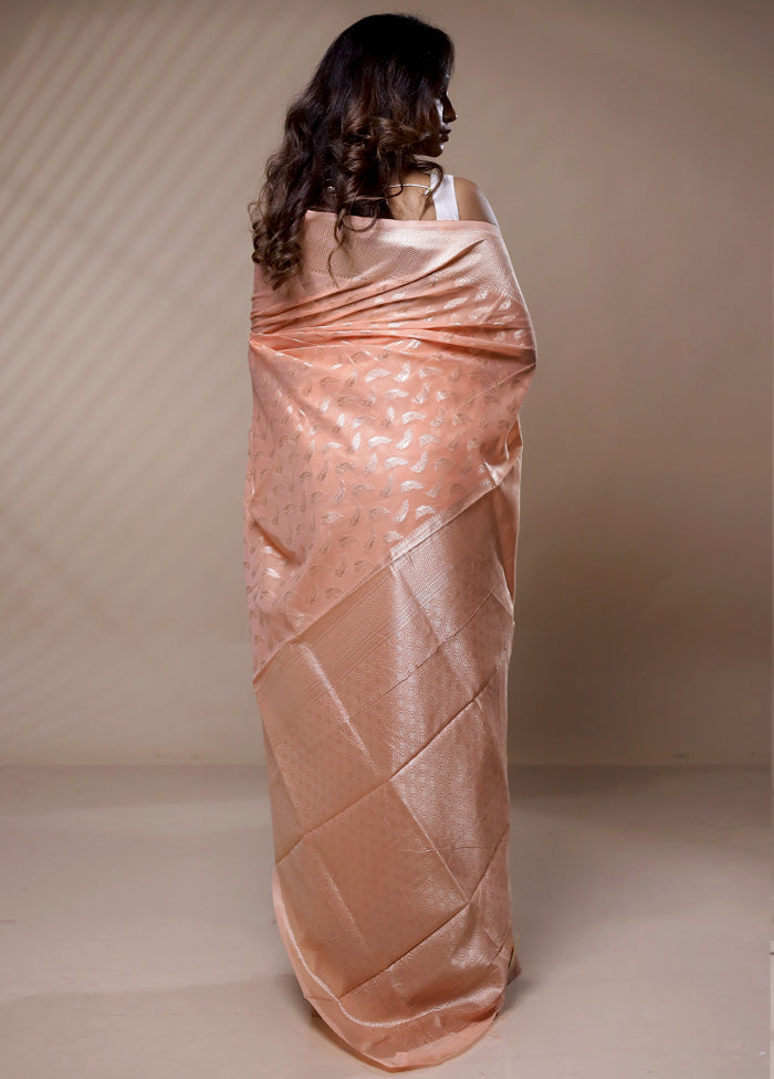 Pink Cotton Saree Without Blouse Piece - Indian Silk House Agencies