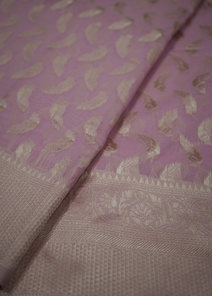 Pink Cotton Saree With Blouse Piece - Indian Silk House Agencies