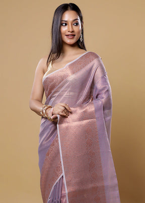 Gold Tissue Silk Saree With Blouse Piece