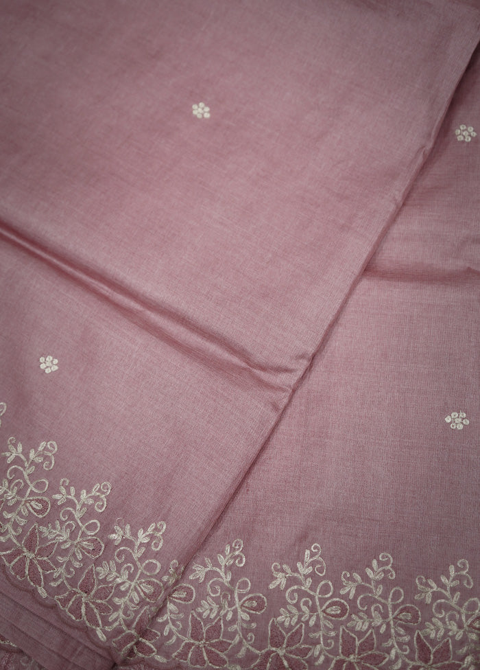 Pink Pure Organza Saree With Blouse Piece - Indian Silk House Agencies