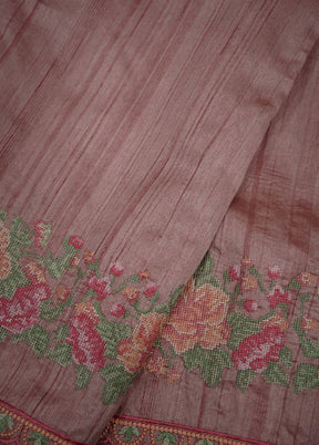 Pink Organza Saree With Blouse Piece - Indian Silk House Agencies