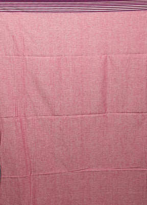 Blue Khadi Cotton Saree With Blouse Piece