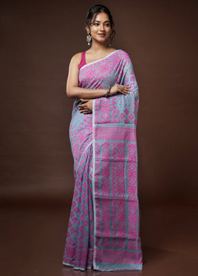 Grey Tant Jamdani Saree Without Blouse Piece - Indian Silk House Agencies