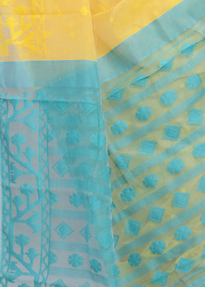 Yellow Tant Cotton Saree Without Blouse Piece - Indian Silk House Agencies