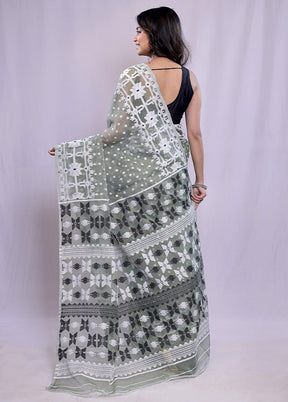 Green Tant Cotton Saree Without Blouse Piece - Indian Silk House Agencies