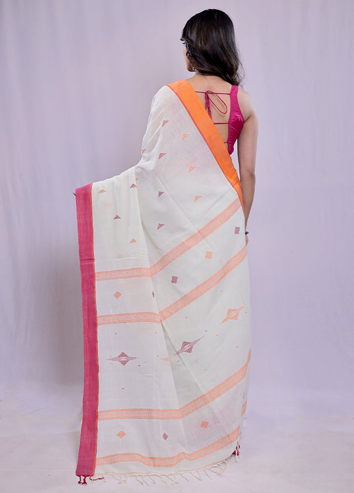 Green Khadi Cotton Saree With Blouse Piece - Indian Silk House Agencies