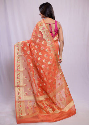 Pink Cotton Saree With Blouse Piece - Indian Silk House Agencies