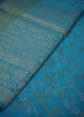 Multicolor Dupion Silk Saree With Blouse Piece - Indian Silk House Agencies