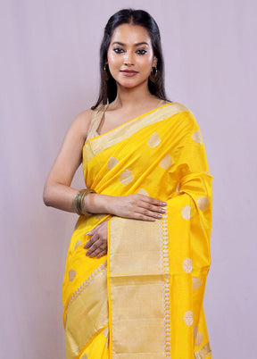 Multicolor Dupion Silk Saree With Blouse Piece - Indian Silk House Agencies