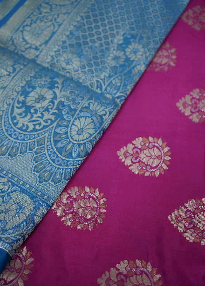 Multicolor Dupion Silk Saree With Blouse Piece - Indian Silk House Agencies