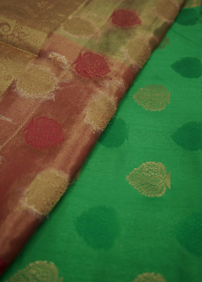 Multicolor Dupion Silk Saree With Blouse Piece - Indian Silk House Agencies