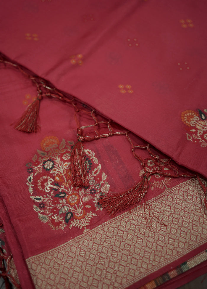 Multicolor Dupion Silk Saree With Blouse Piece - Indian Silk House Agencies