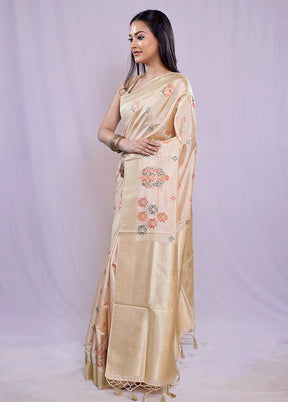 Multicolor Dupion Silk Saree With Blouse Piece - Indian Silk House Agencies