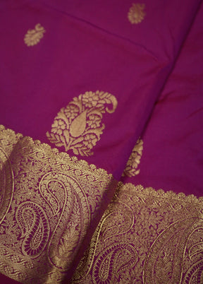 Pink Kanjivaram Silk Saree With Blouse Piece - Indian Silk House Agencies