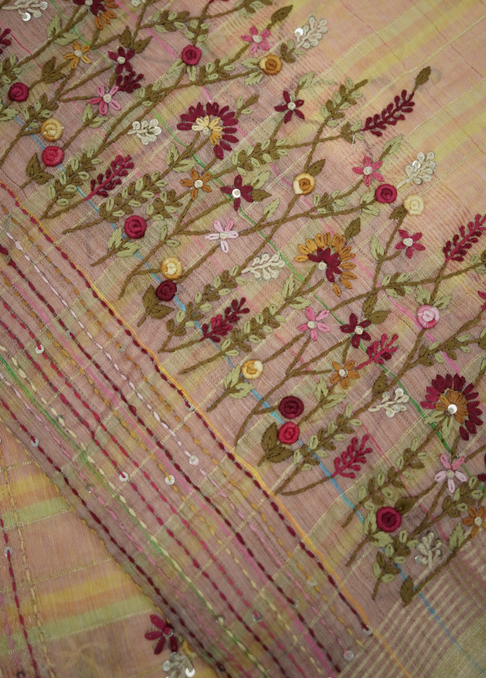 Multicolor Tissue Silk Saree With Blouse Piece - Indian Silk House Agencies