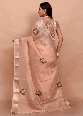 Multicolor Tissue Silk Saree With Blouse Piece - Indian Silk House Agencies