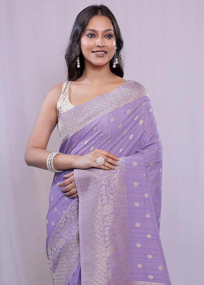 Purple Georgette Saree With Blouse Piece - Indian Silk House Agencies