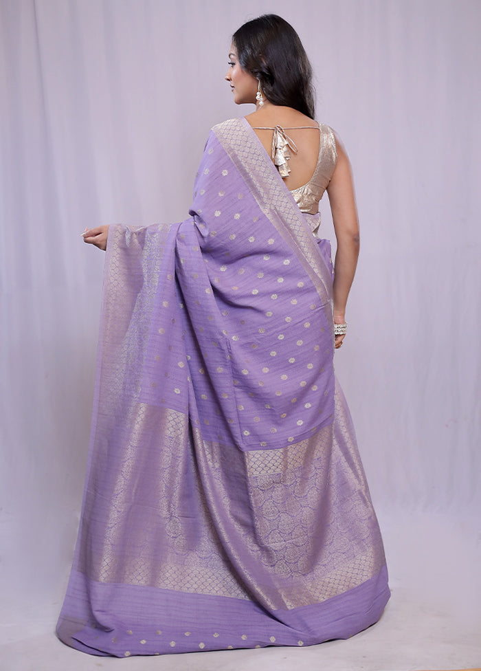 Purple Georgette Saree With Blouse Piece - Indian Silk House Agencies