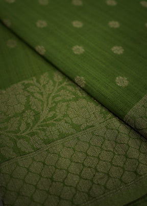 Green Georgette Saree With Blouse Piece - Indian Silk House Agencies