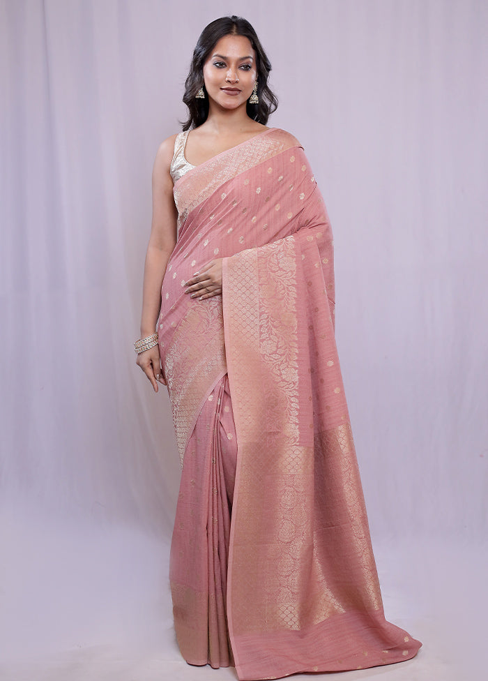 Pink Georgette Saree With Blouse Piece - Indian Silk House Agencies