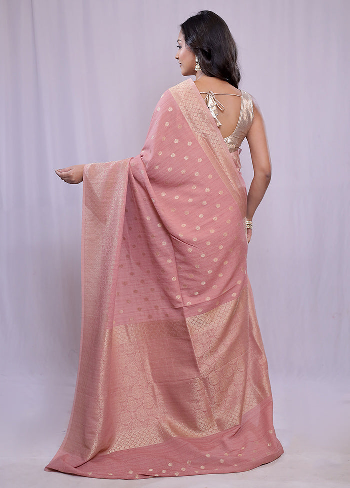 Pink Georgette Saree With Blouse Piece - Indian Silk House Agencies