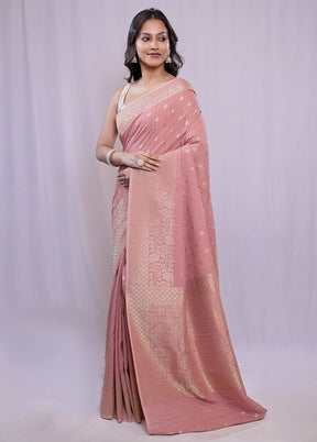 Pink Georgette Saree With Blouse Piece - Indian Silk House Agencies