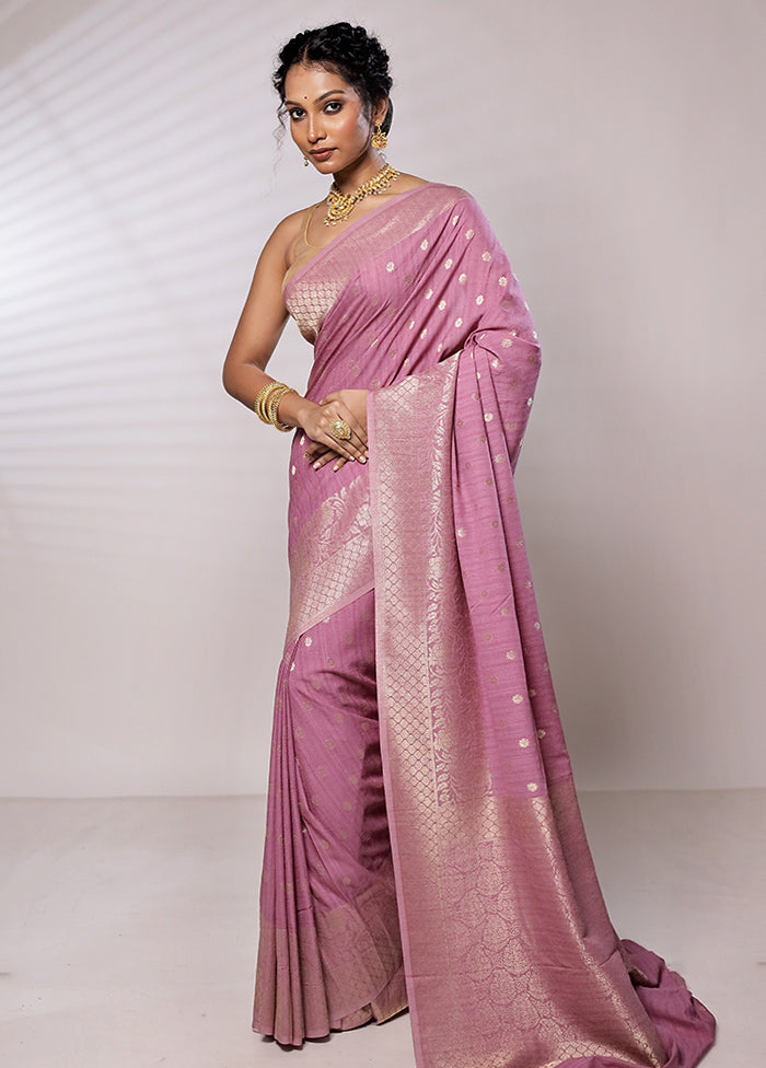 Pink Georgette Saree With Blouse Piece