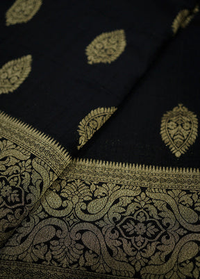 Black Georgette Saree With Blouse Piece - Indian Silk House Agencies