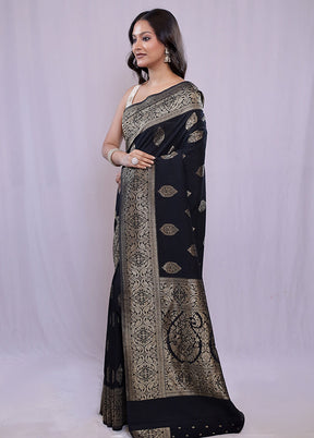 Black Georgette Saree With Blouse Piece - Indian Silk House Agencies