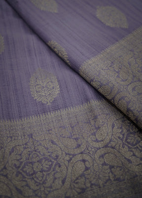 Purple Georgette Saree With Blouse Piece - Indian Silk House Agencies