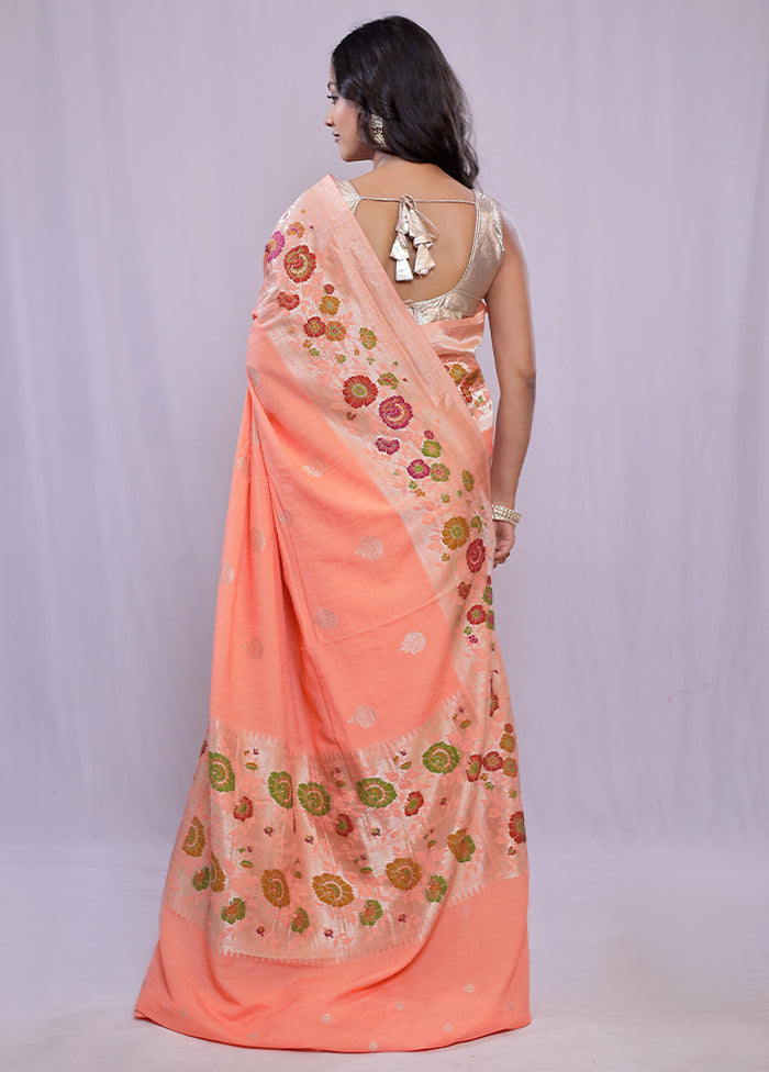 Rust Pure Georgette Saree With Blouse Piece - Indian Silk House Agencies