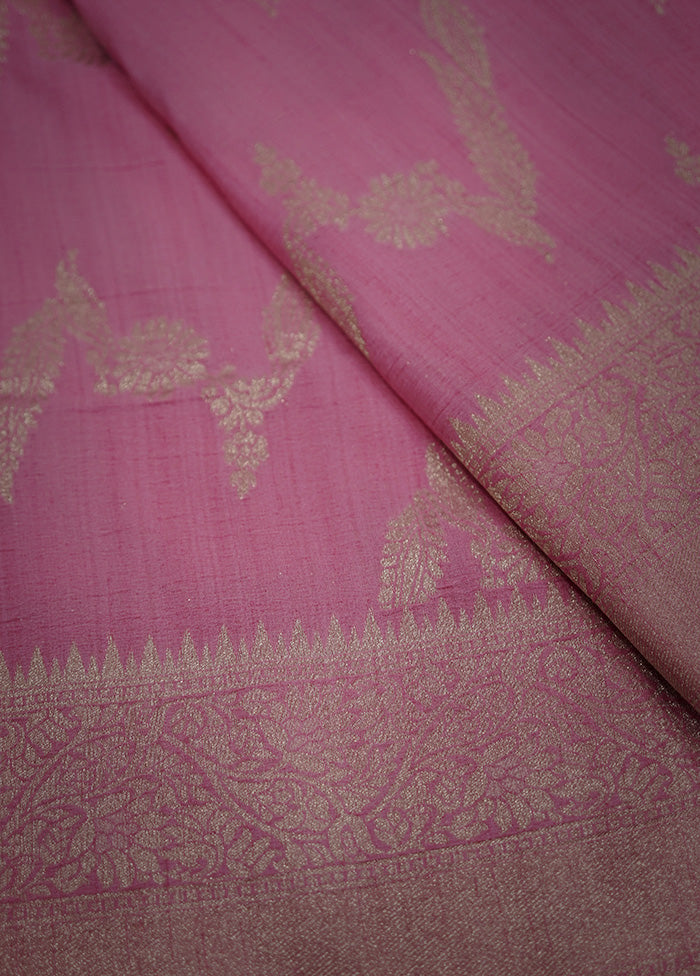 Pink Georgette Saree With Blouse Piece - Indian Silk House Agencies