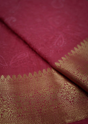 Pink Dupion Silk Saree With Blouse Piece - Indian Silk House Agencies