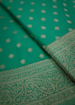 Green Georgette Saree With Blouse Piece - Indian Silk House Agencies