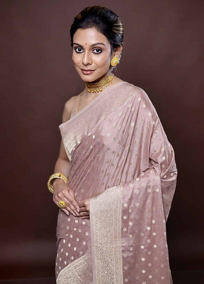 Pink Georgette Saree Without Blouse Piece - Indian Silk House Agencies