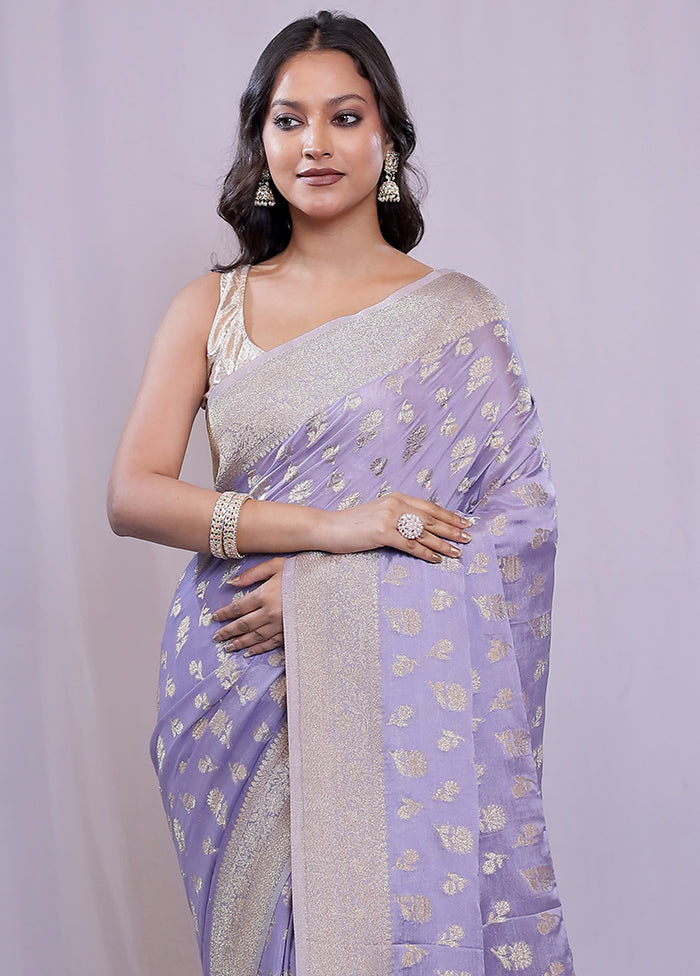 Blue Georgette Saree With Blouse Piece - Indian Silk House Agencies