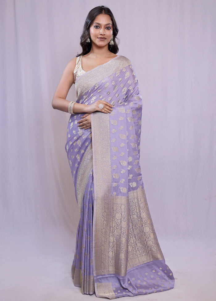 Blue Georgette Saree With Blouse Piece - Indian Silk House Agencies