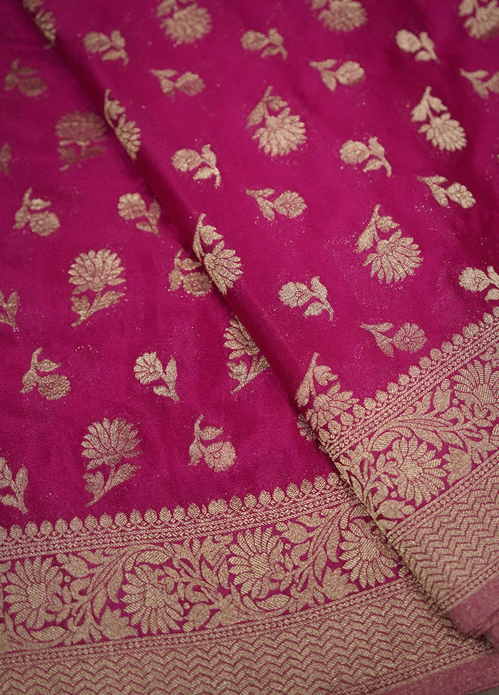 Pink Georgette Saree Without Blouse Piece - Indian Silk House Agencies