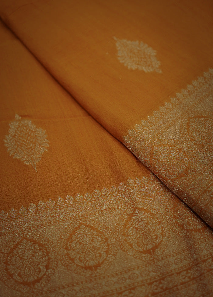 Yellow Georgette Saree With Blouse Piece - Indian Silk House Agencies