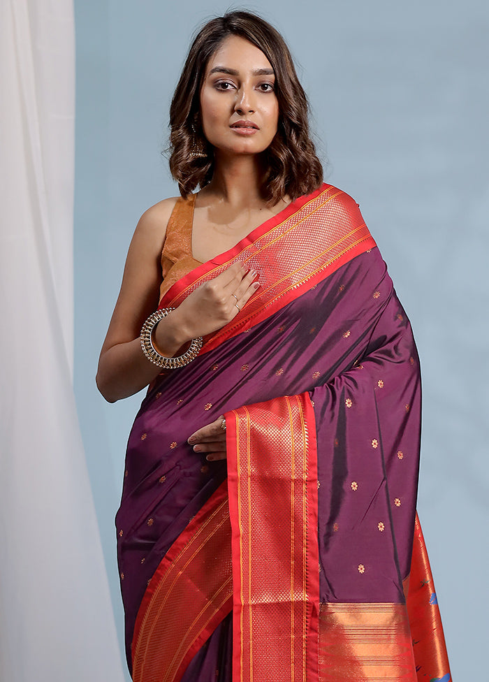 Pink Kanjivaram Silk Saree With Blouse Piece - Indian Silk House Agencies