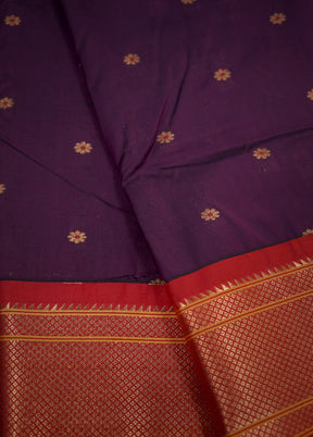 Pink Kanjivaram Silk Saree With Blouse Piece - Indian Silk House Agencies