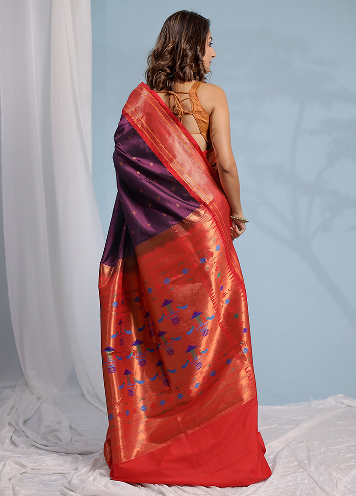 Pink Kanjivaram Silk Saree With Blouse Piece - Indian Silk House Agencies