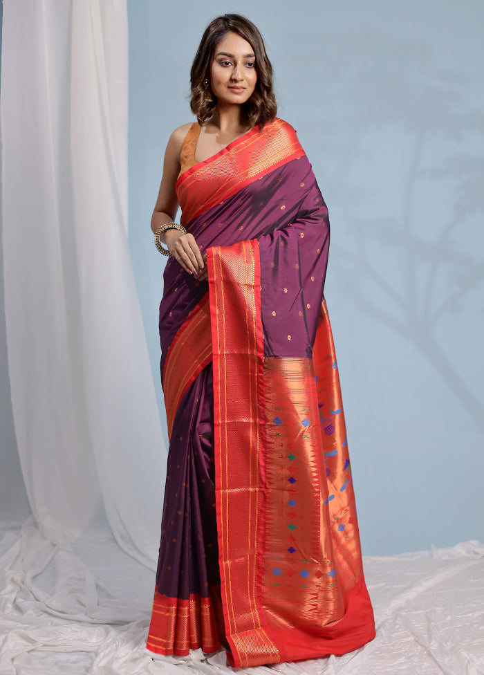 Pink Kanjivaram Silk Saree With Blouse Piece - Indian Silk House Agencies